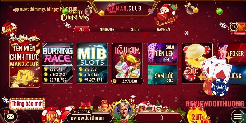 Kho game đổi thưởng đa dạng, đặc sắc tại Man2 Club