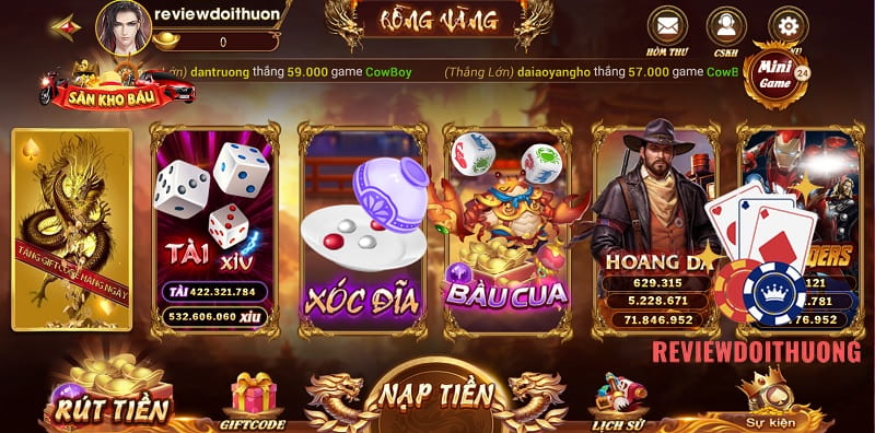Hệ thống kho game đổi thưởng tại Rongvang99 Pro đa dạng, hiện đại